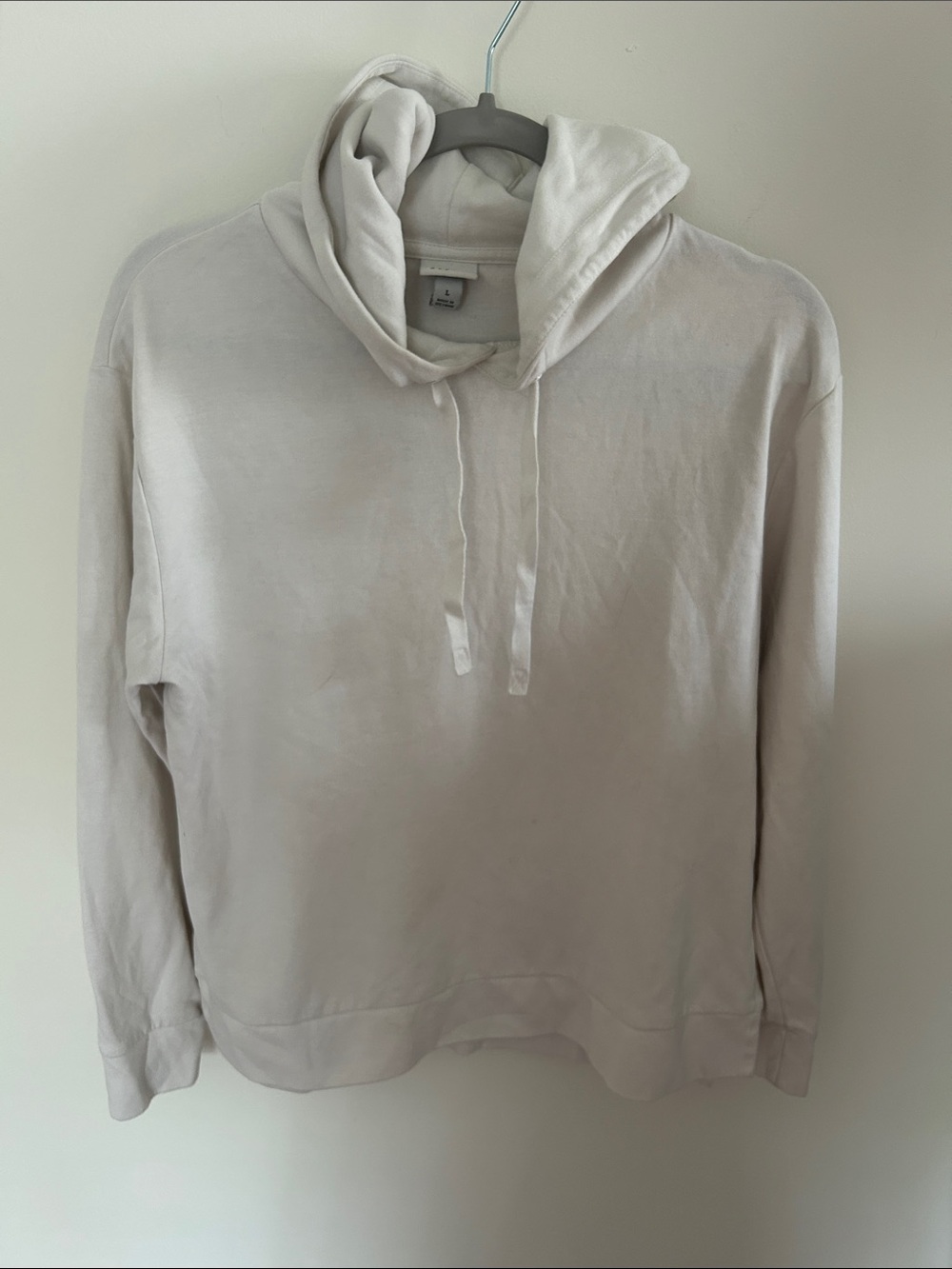 a new day Cream Hoodie Pullover